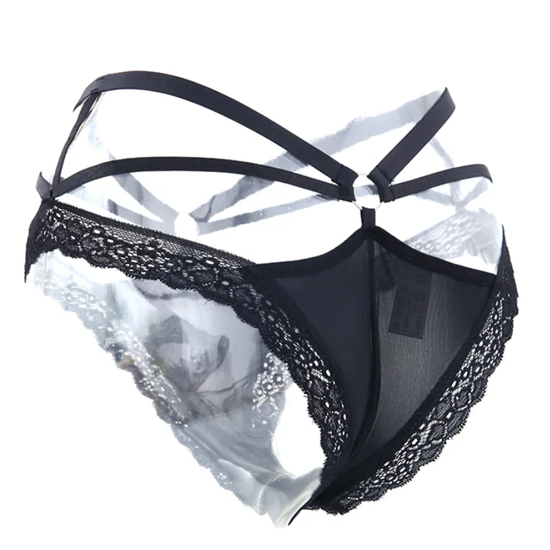 Sexy Lace Thong Panties Women Hollow T-Back Underwear