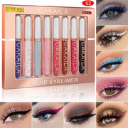 8-Color Matte Liquid Eyeliner Neon Waterproof Makeup