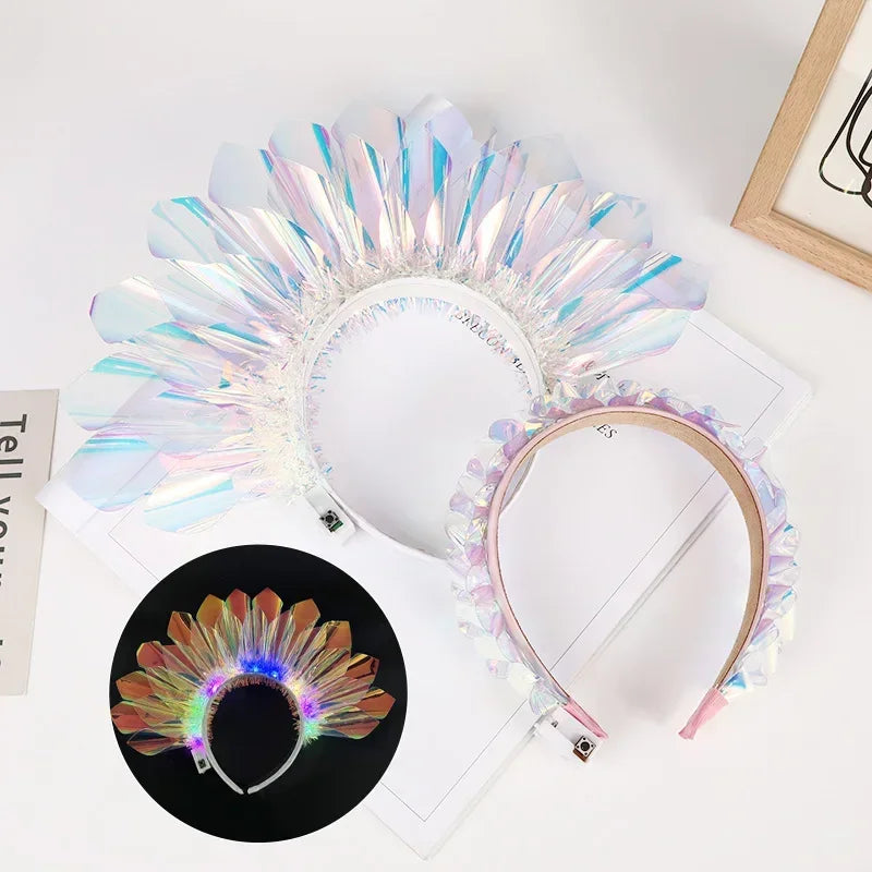2M Colorful Feather Boa LED Lights Party Dance Accessory