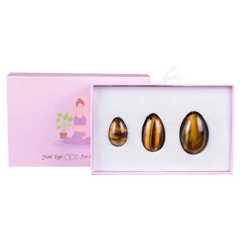 Rose Quartz & Jade Yoni Egg Set Kegel Pelvic Floor Trainer
