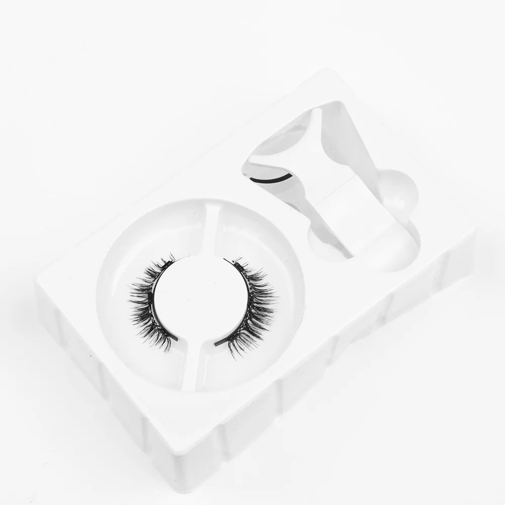 Magnetic Eyelashes Curler Set Long Black Reusable 3D