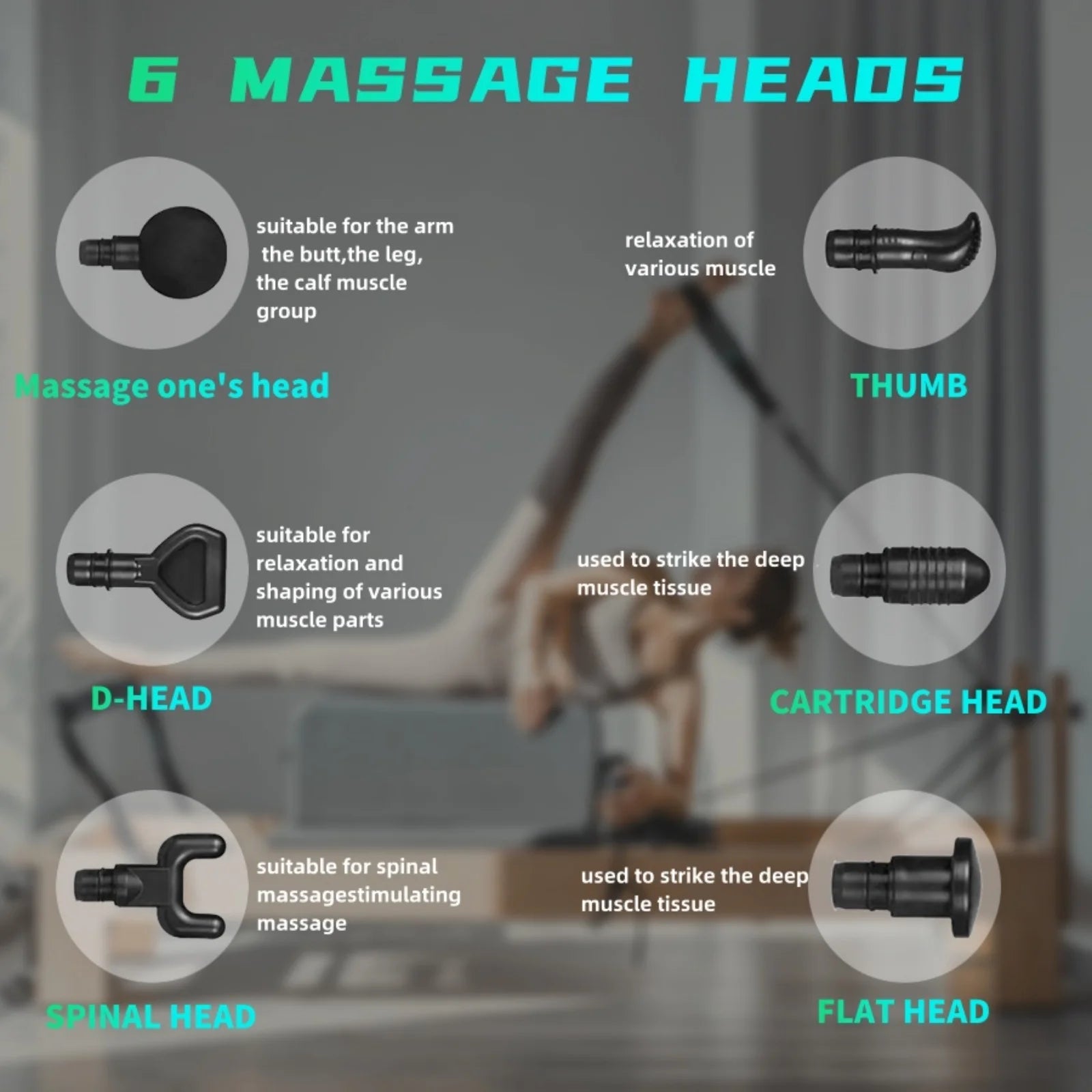 Deep Tissue Massage Gun Percussion 30-Speed LED Massager