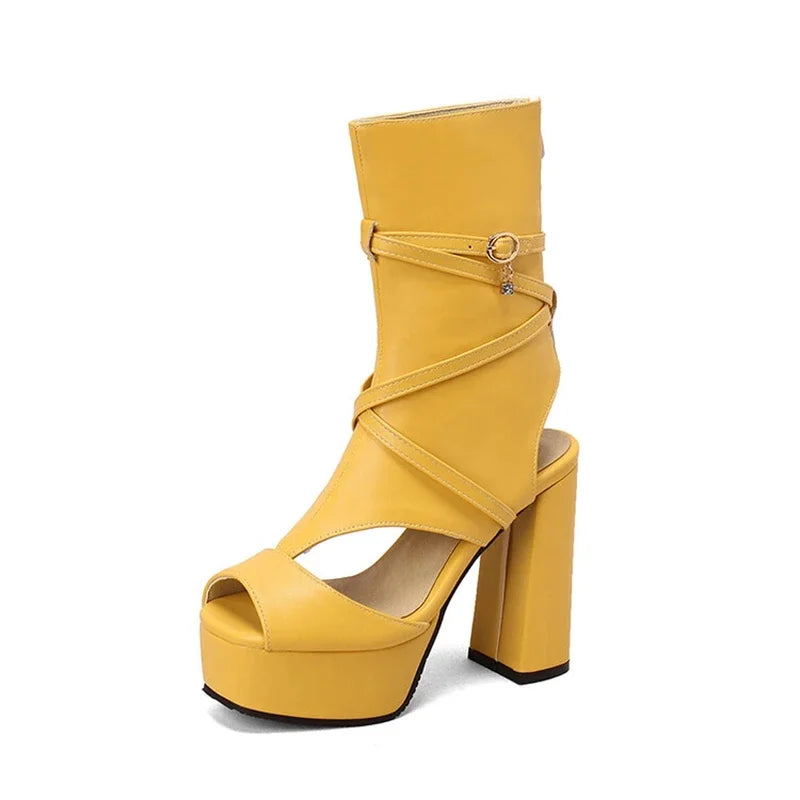 Sexy Platform Sandals Women Thick High Heels Summer