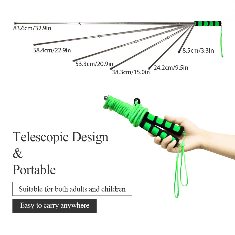 Double Pole Bubble Show Props Scalable Bubble Stick Toy