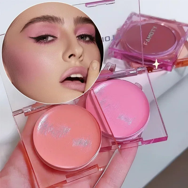 Natural Matte Nude Blush Cream Long-Lasting Daily Makeup