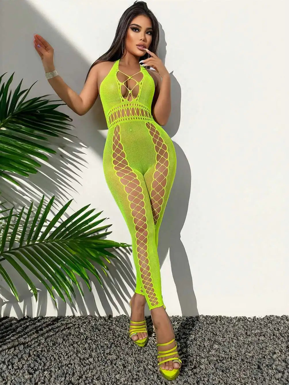 Sexy Plus Size Bodysuit Lingerie Women Backless