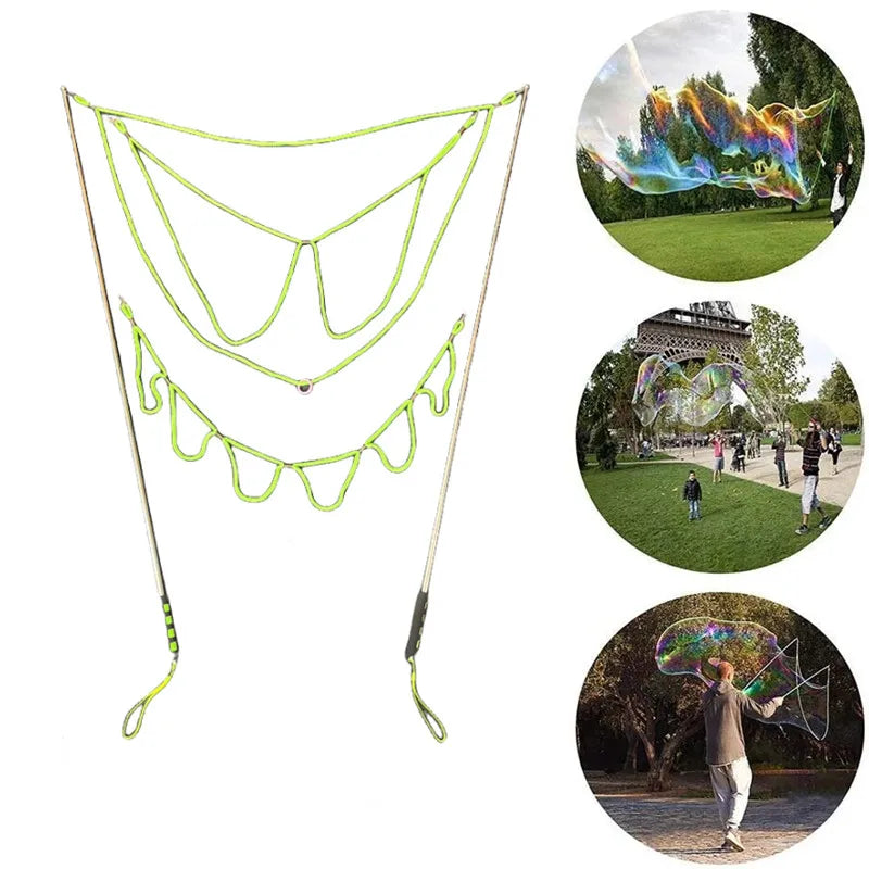 Double Pole Bubble Show Props Scalable Bubble Stick Toy