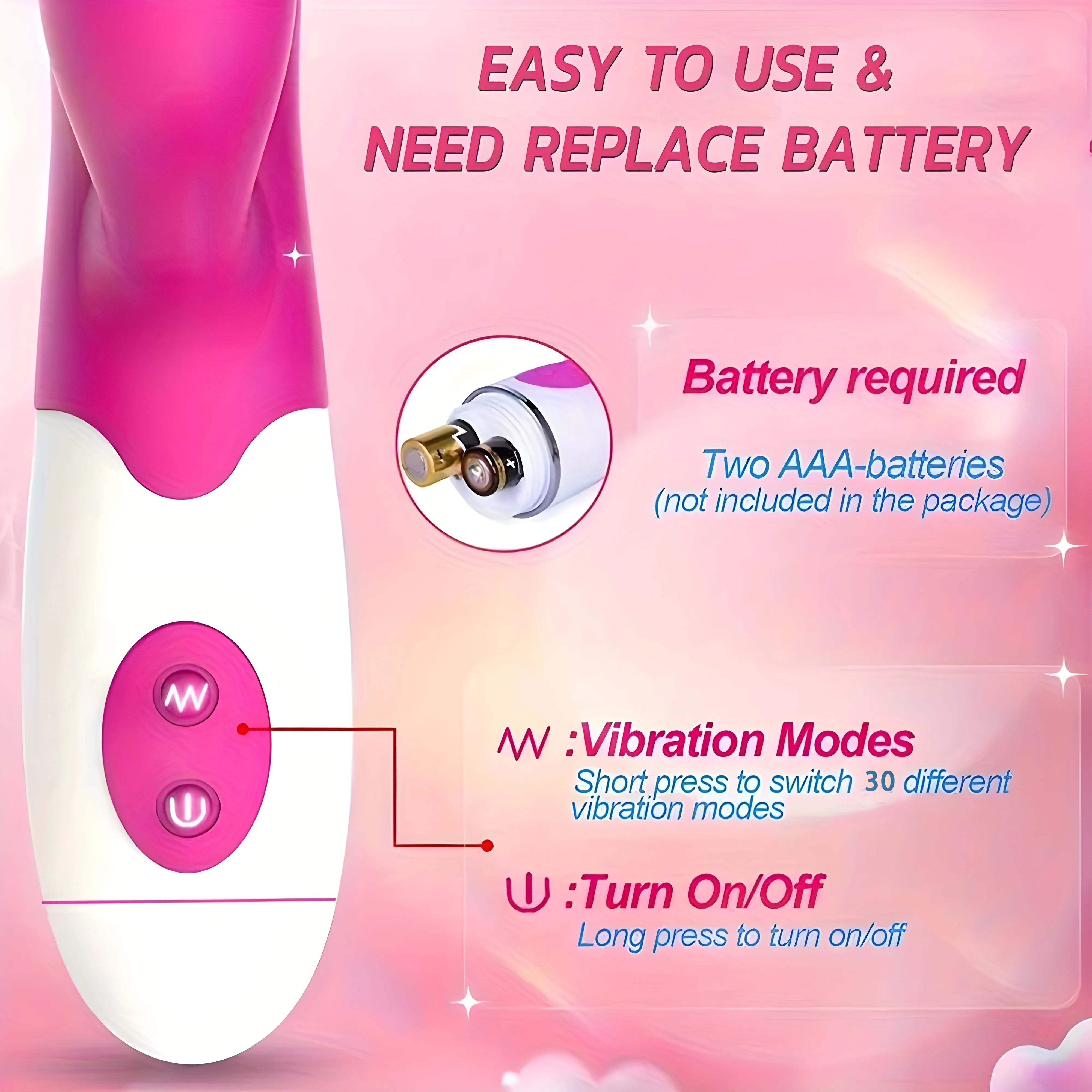 30-Speed G-Spot Vibrator for Women Clit Massager