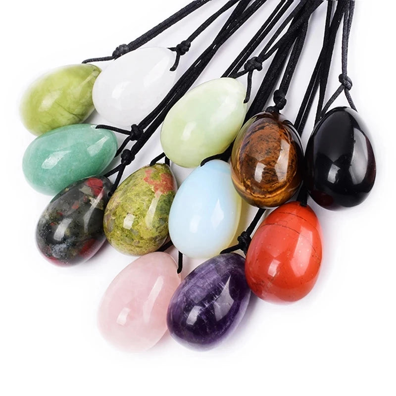 Rose Quartz & Jade Yoni Egg Set Kegel Pelvic Floor Trainer