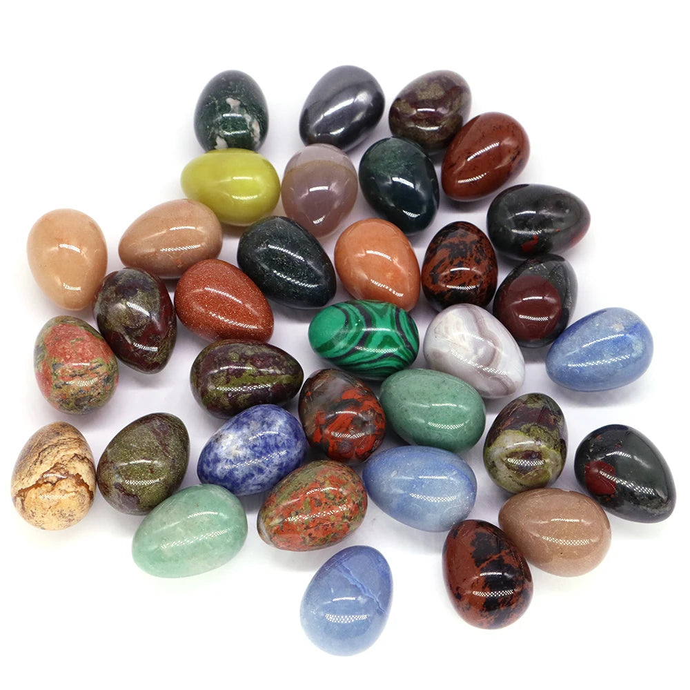 50pcs Yoni Egg Healing Crystals Chakra Quartz Stones