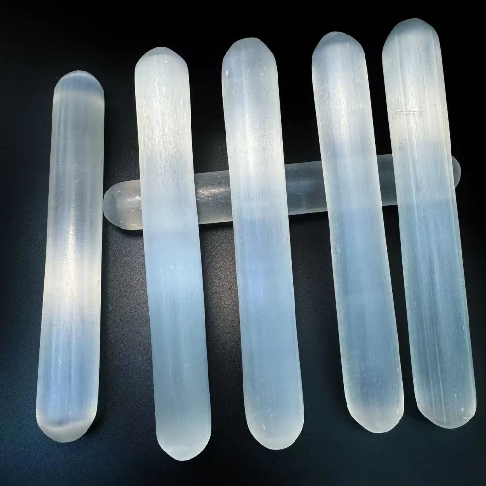 Natural Selenite Crystal Wand Healing & Cleansing Gift