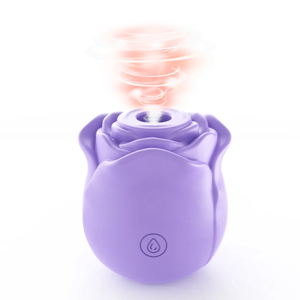 Rose-Shaped Clitoral Sucking Vibrator for Women
