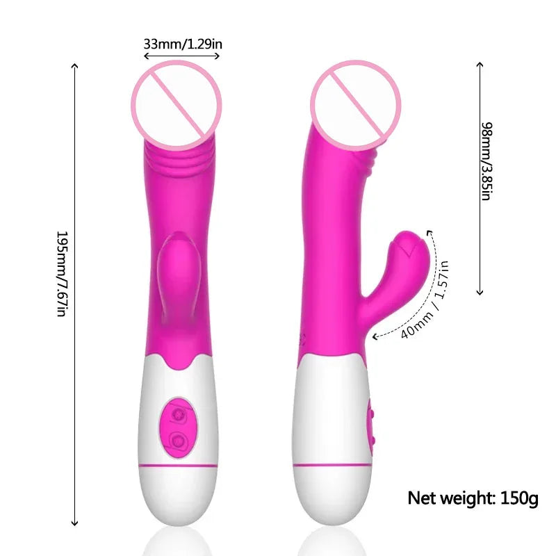 30-Speed G-Spot Vibrator for Women Clit Massager