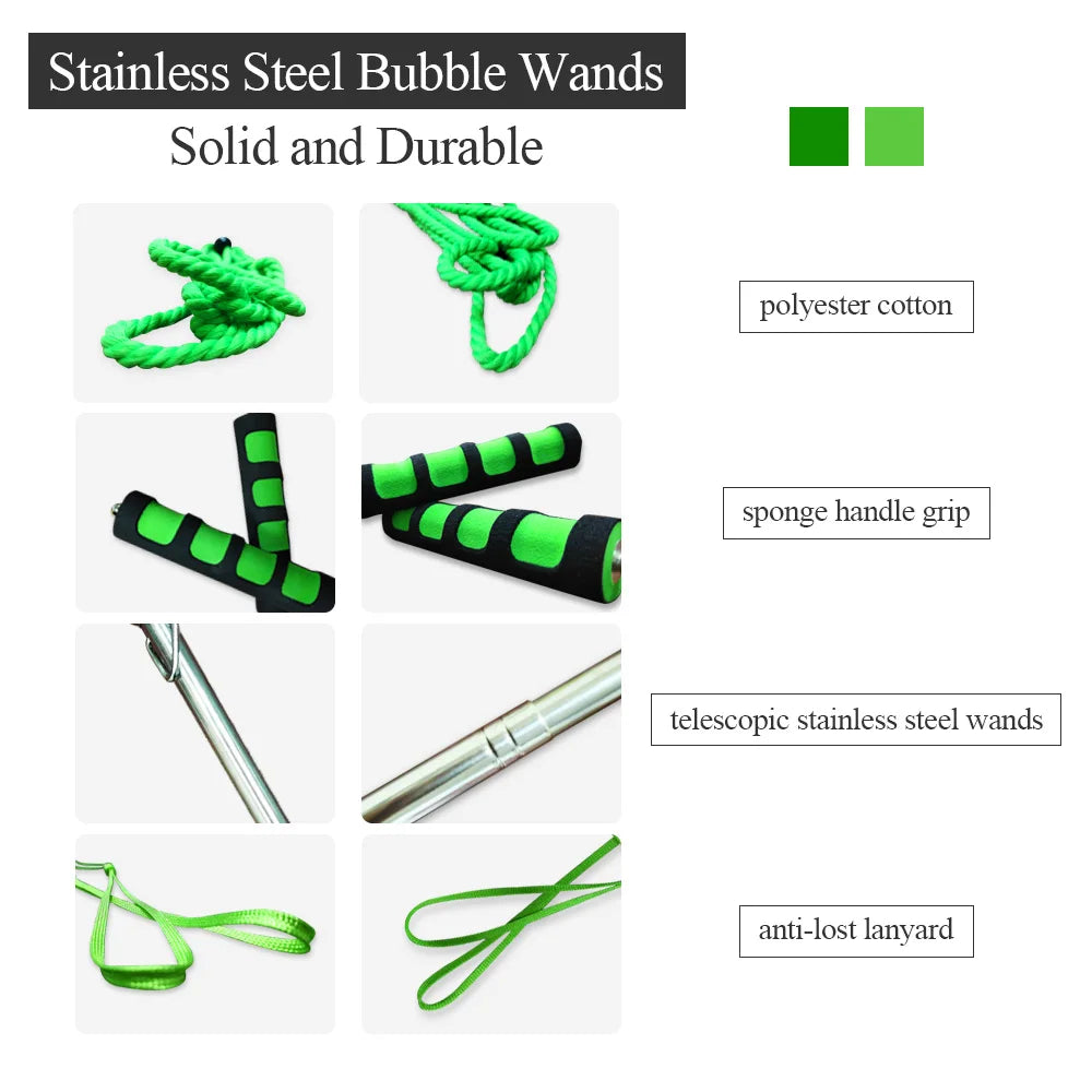 Double Pole Bubble Show Props Scalable Bubble Stick Toy