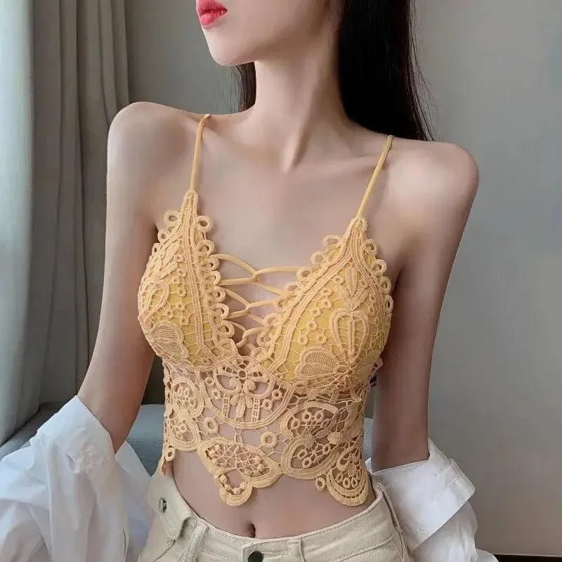 Sexy Wireless Lace Push-Up Bra Women Breathable Lingerie