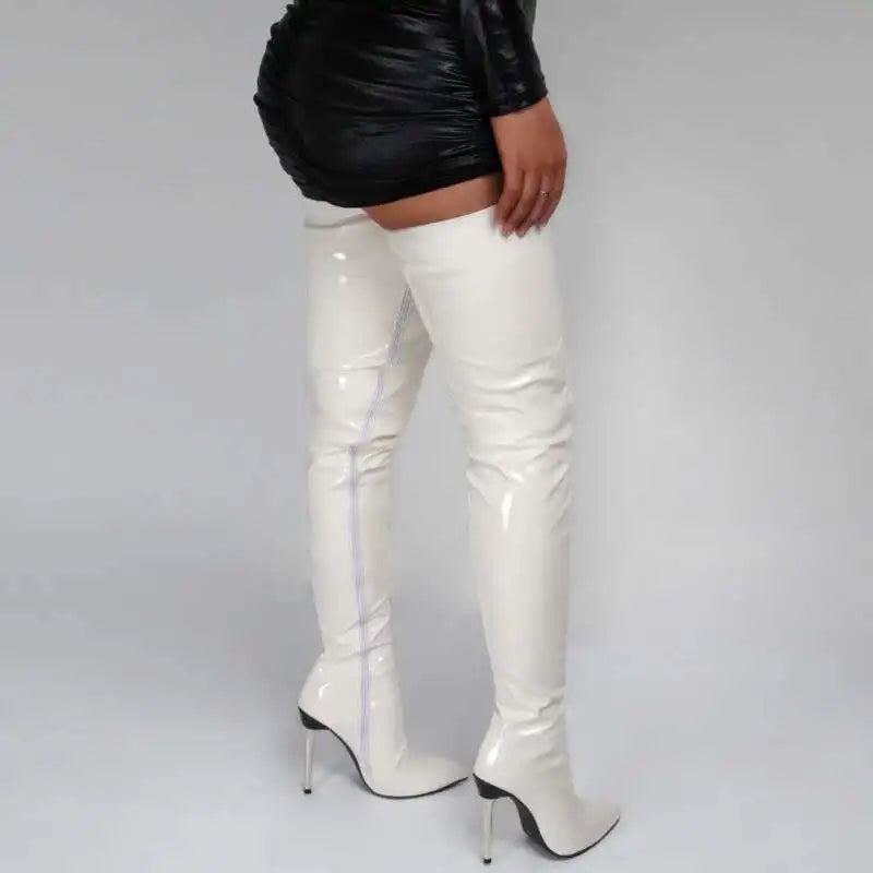 Women’s Thigh-High Pointed Toe High Heel Over-Knee Boots