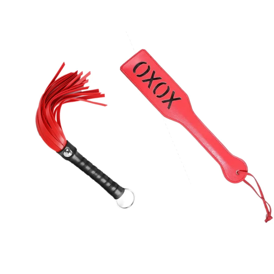 BDSM Whip & Restraint Fetish Toy Set