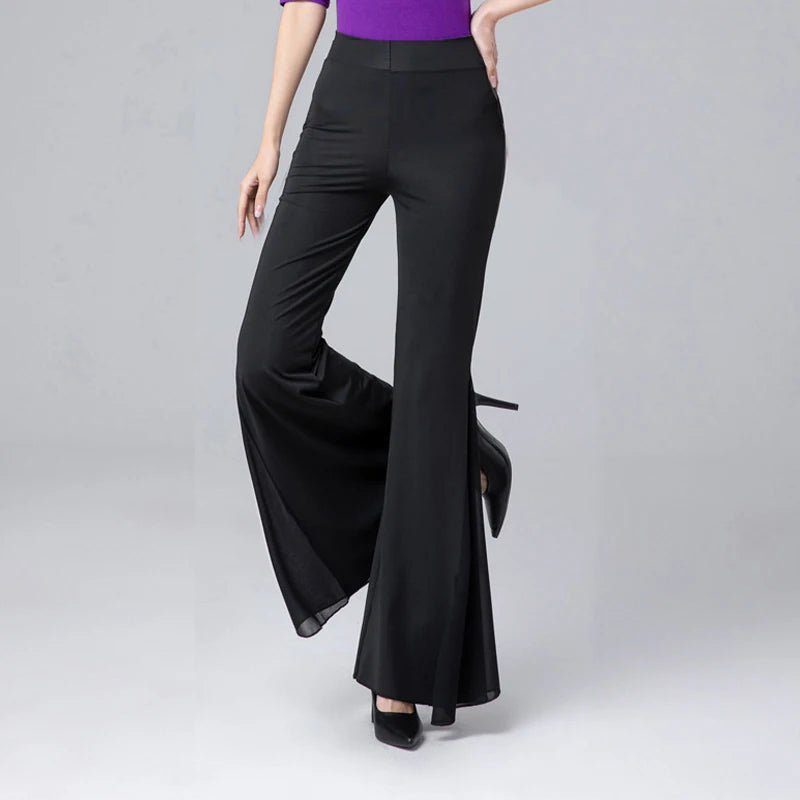 Elegant Wide Leg Pants for Pole Dance & Ballroom Wear