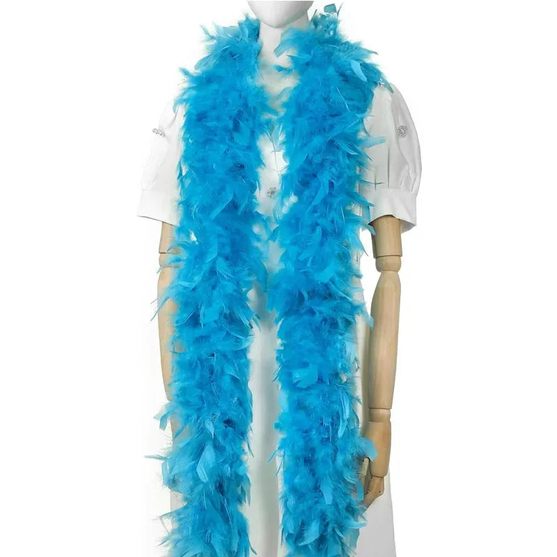 2M Colorful Feather Boa LED Lights Party Dance Accessory