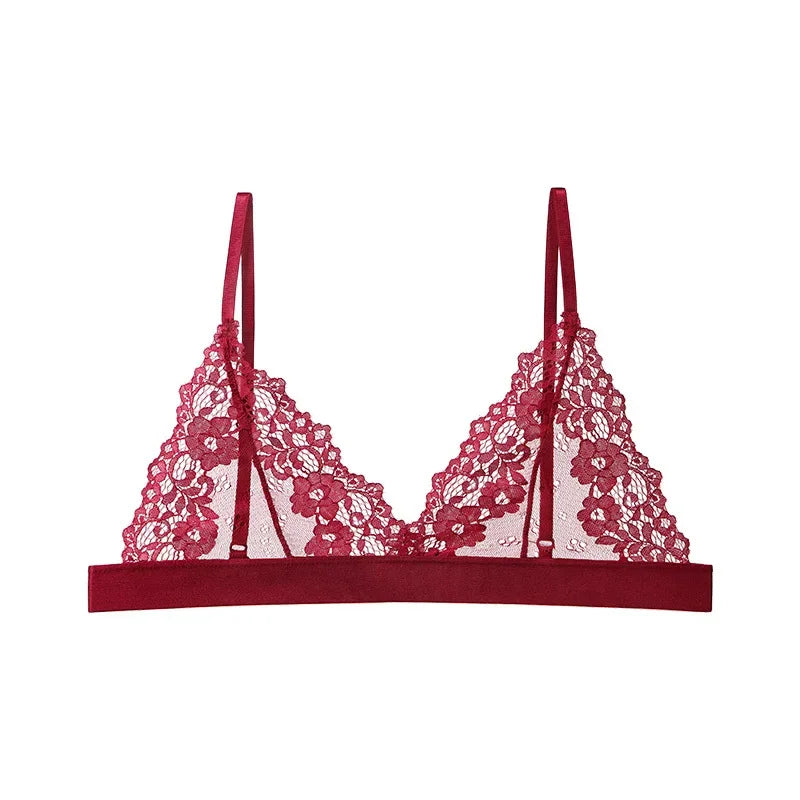 Sexy Lace Transparent Bra Women Thin Lingerie Bralette