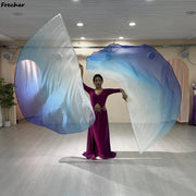 Modern Dance Flag Props Colorful Wings Scarf for Women