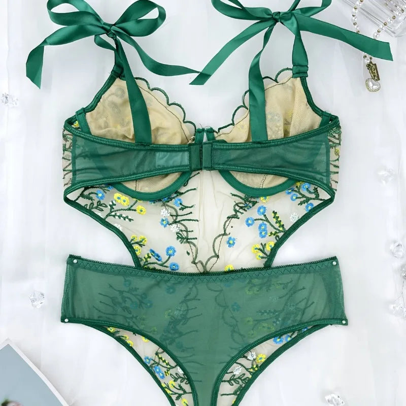 omen’s Sexy Bra & Panties Set Lingerie Thong Set