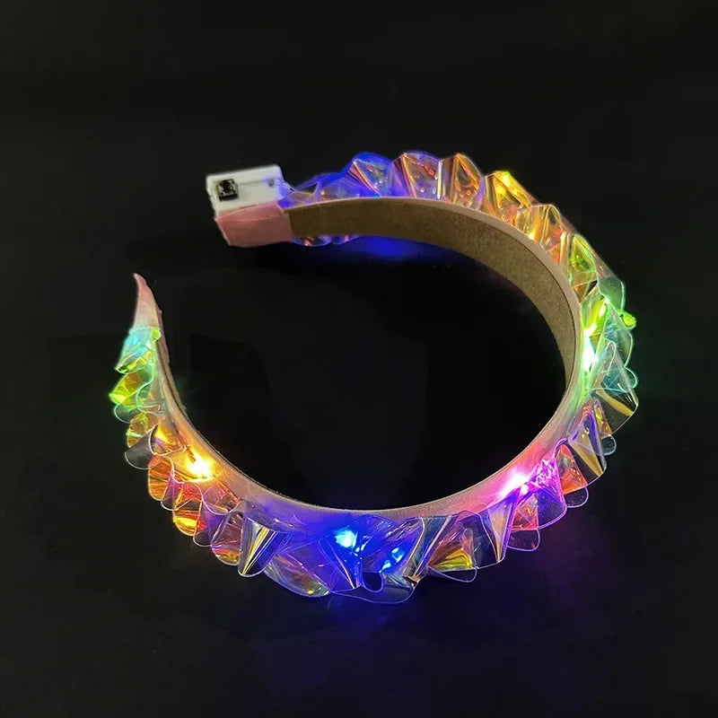 2M Colorful Feather Boa LED Lights Party Dance Accessory
