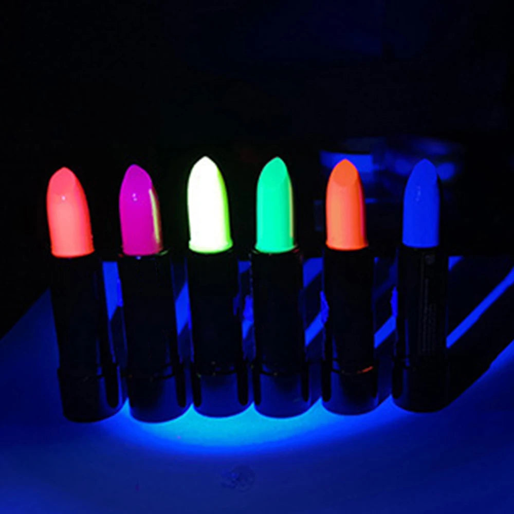 Neon Glow UV Lipstick Blacklight Reactive Makeup Party