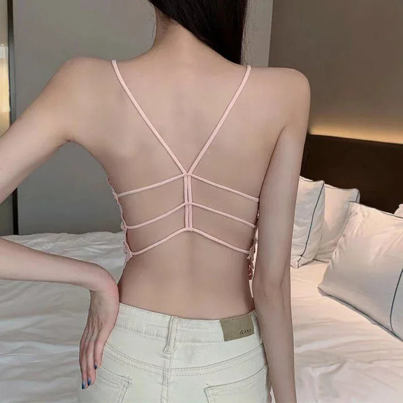 Sexy Wireless Lace Push-Up Bra Women Breathable Lingerie