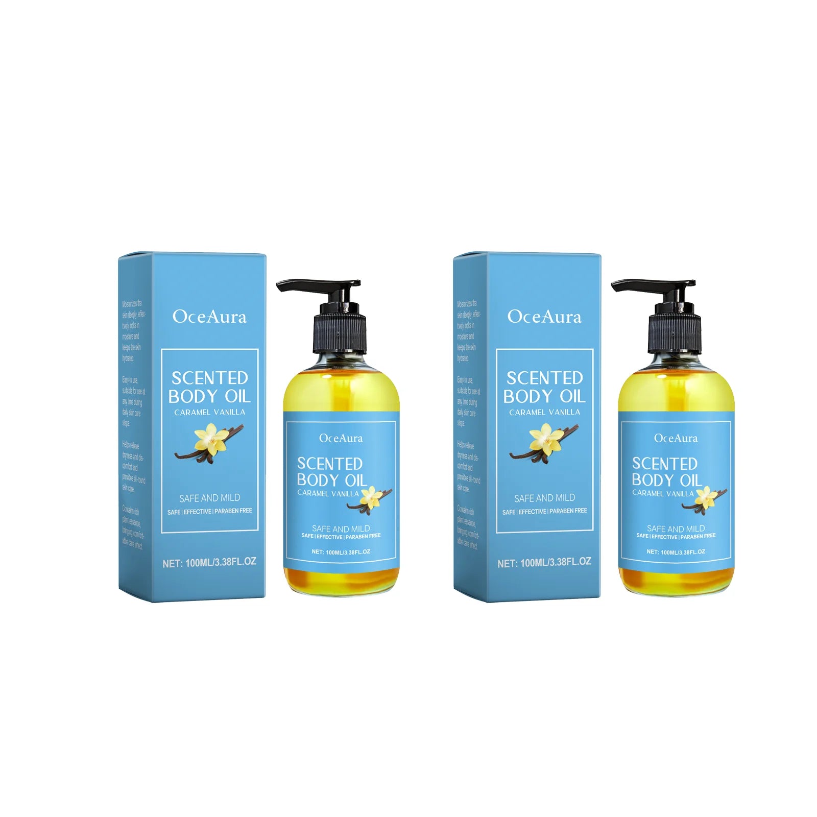 100ml Vanilla Body Massage Oil Relaxing Moisturizing Oil