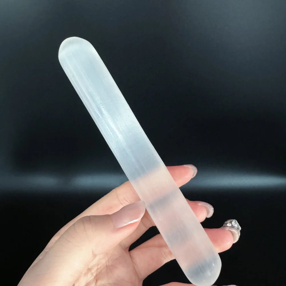 Natural Selenite Crystal Wand Healing & Cleansing Gift