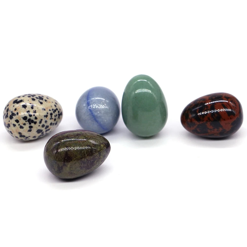 50pcs Yoni Egg Healing Crystals Chakra Quartz Stones