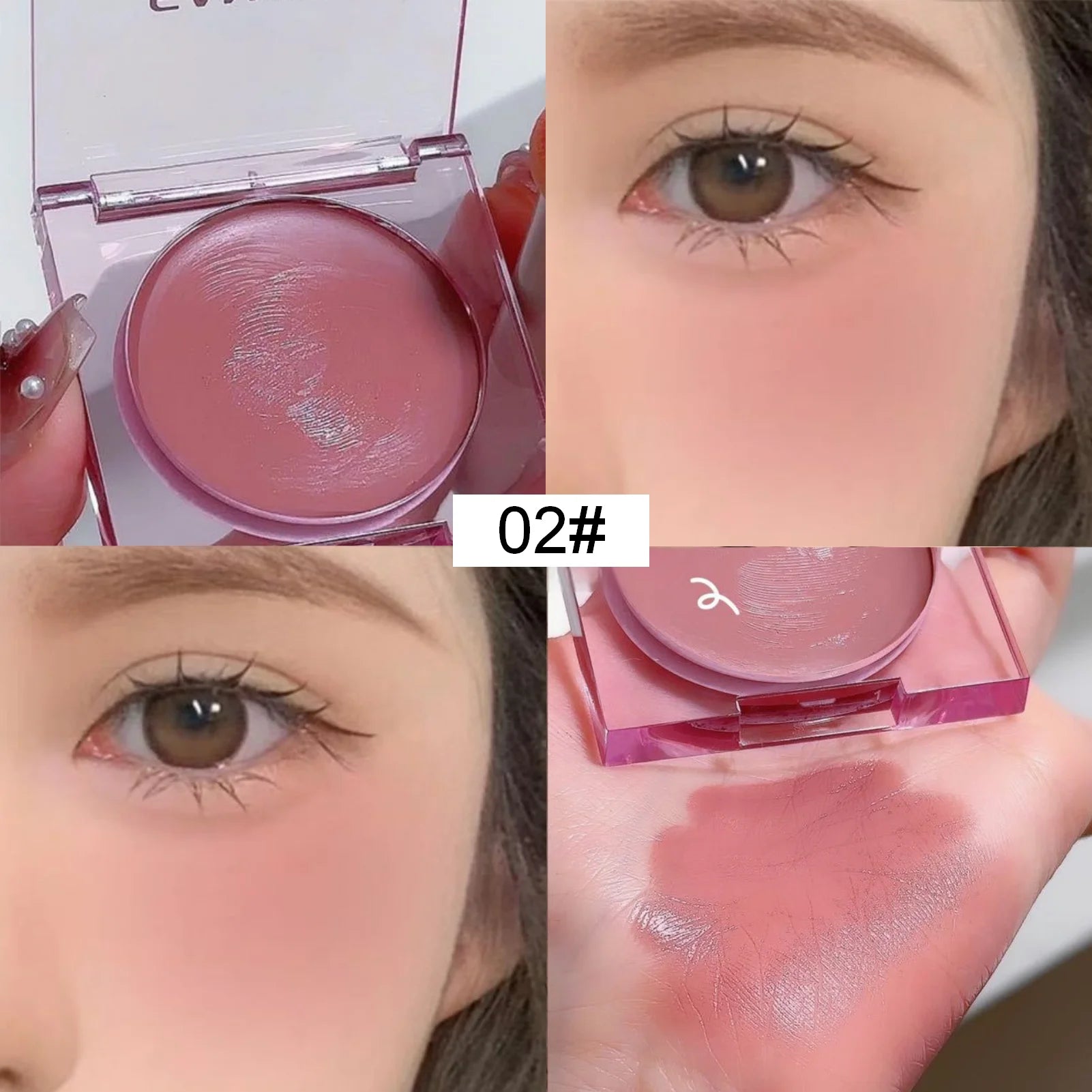 Natural Matte Nude Blush Cream Long-Lasting Daily Makeup