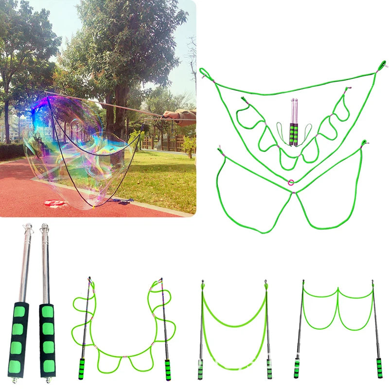 Double Pole Bubble Show Props Scalable Bubble Stick Toy