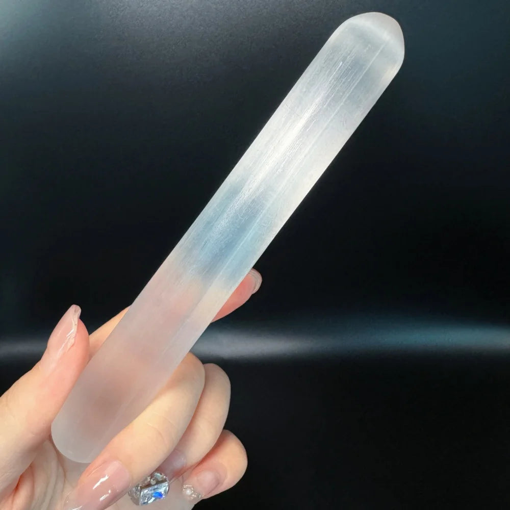 Natural Selenite Crystal Wand Healing & Cleansing Gift