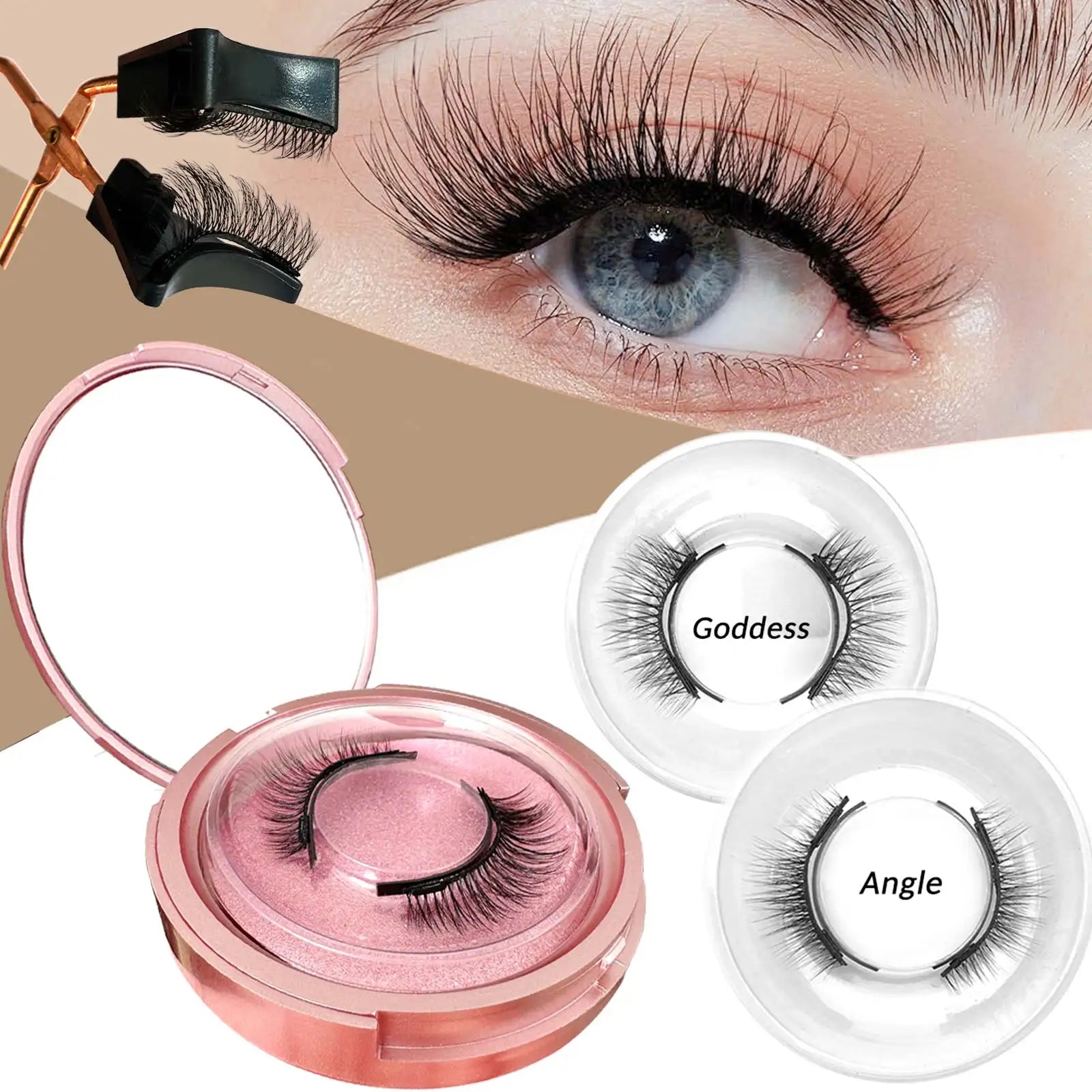 Quantum Magnetic Eyelashes Soft Natural Glue-Free Lashes