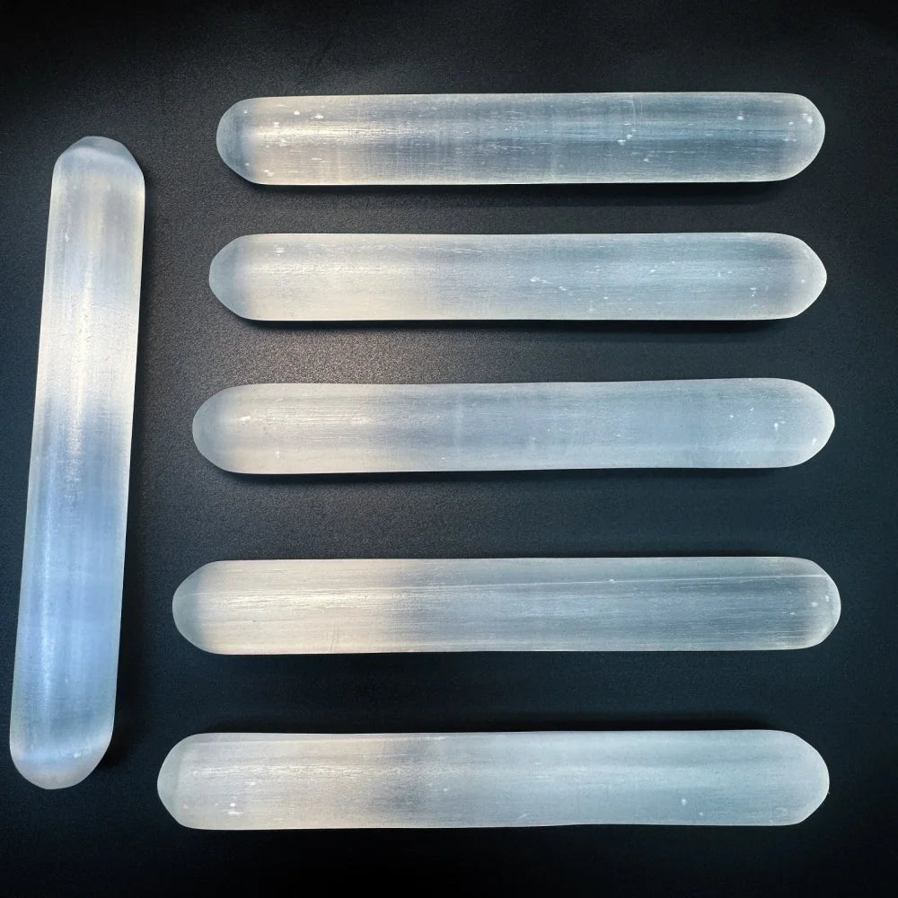 Natural Selenite Crystal Wand Healing & Cleansing Gift