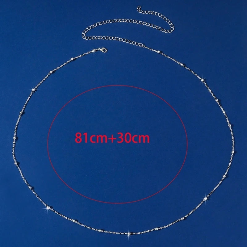 Sexy Metal Waist Belly Chain Jewelry for Women Summer
