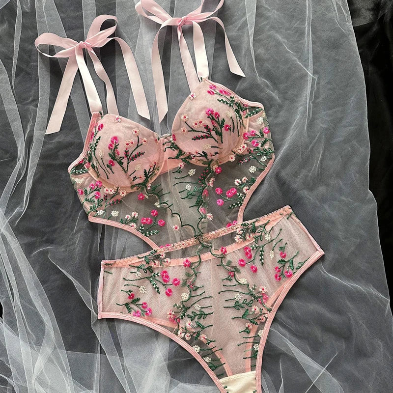 omen’s Sexy Bra & Panties Set Lingerie Thong Set