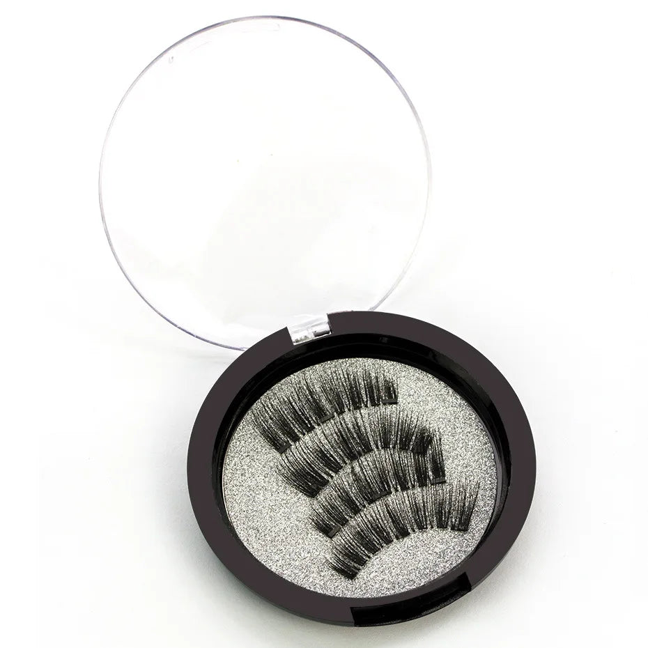 3-Magnet Handmade 3D Magnetic False Eyelashes Reusable